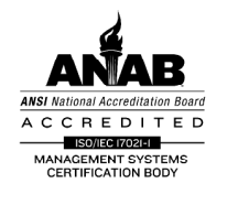 ANAB ANSI National Accreditation Board — ISO/IEC 17021-1 Accredited